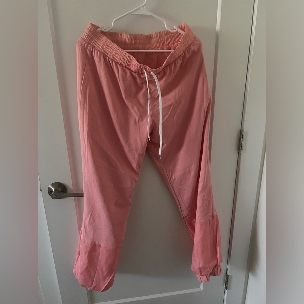 **New Adidas Waterproof Insulated Loose Fit Pink Pants - Large